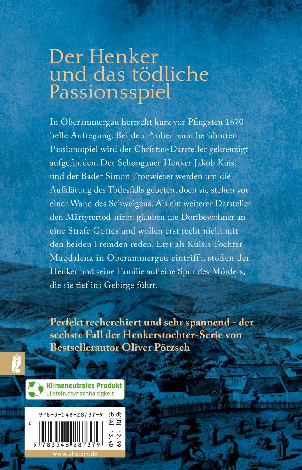 Rückseitencover Die Henkerstochter und das Spiel des Todes