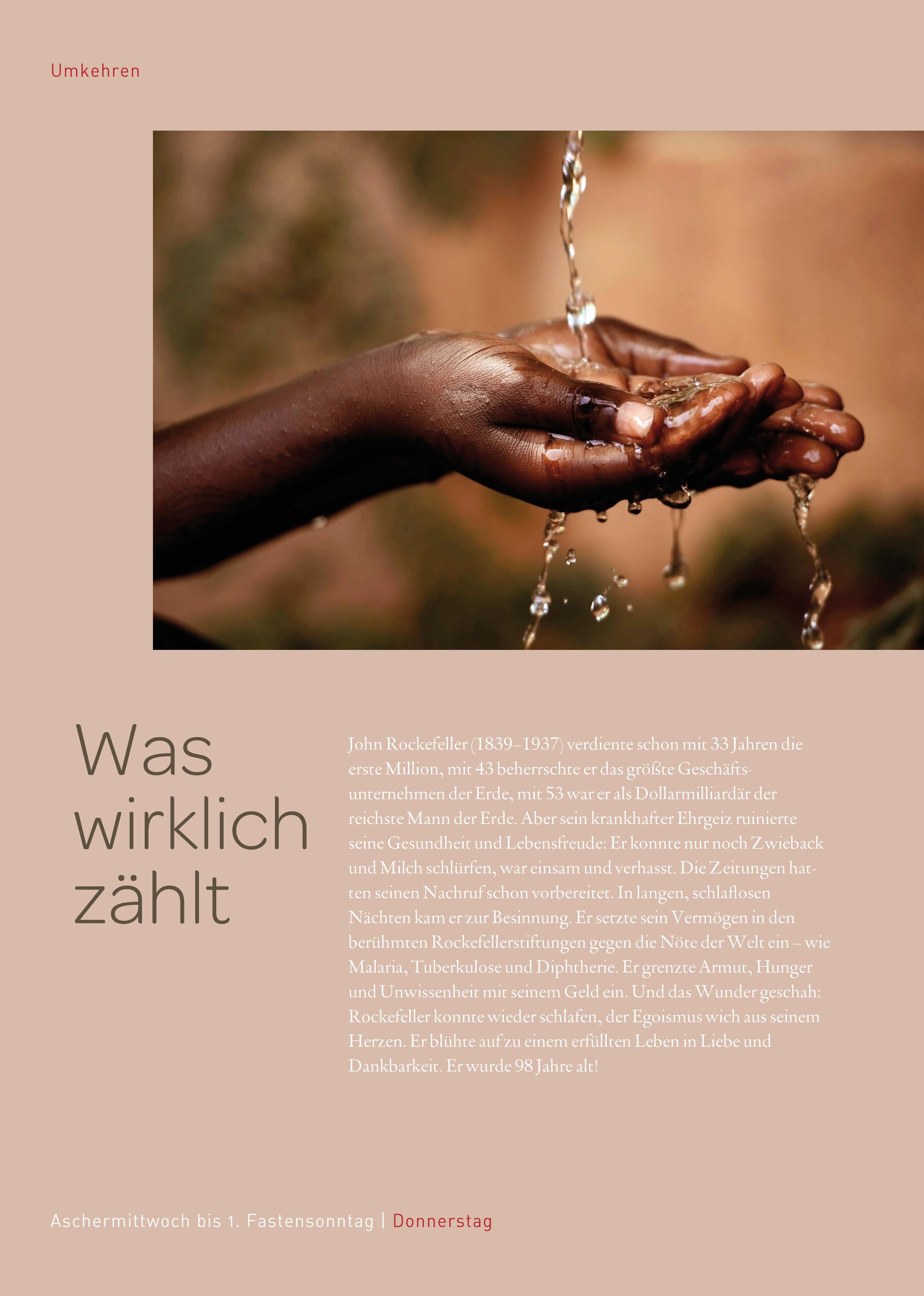 Beispielinhalt (Bild) Fastenkalendergeschichten