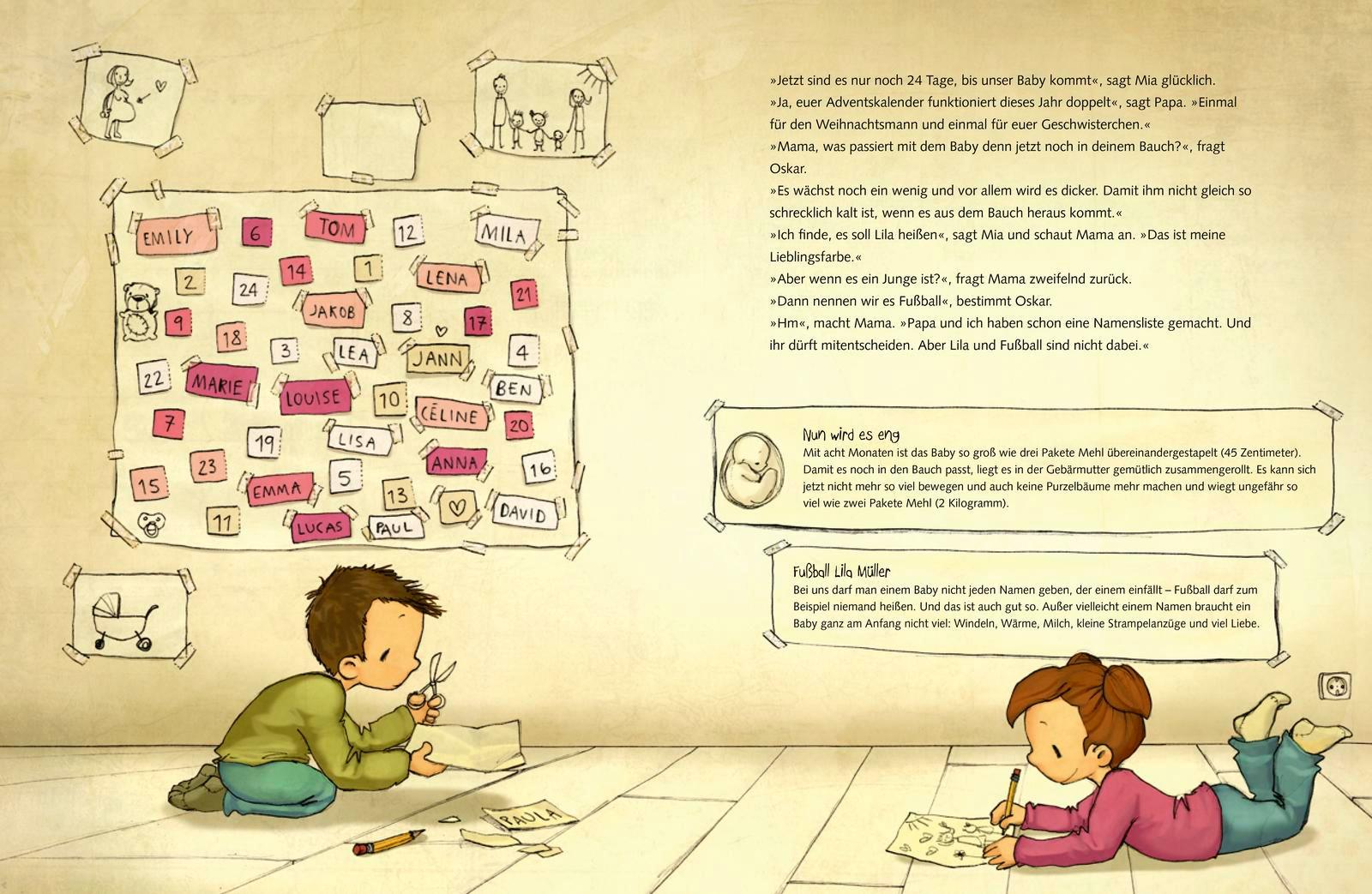 Beispielinhalt (Bild) Ein Baby in Mamas Bauch