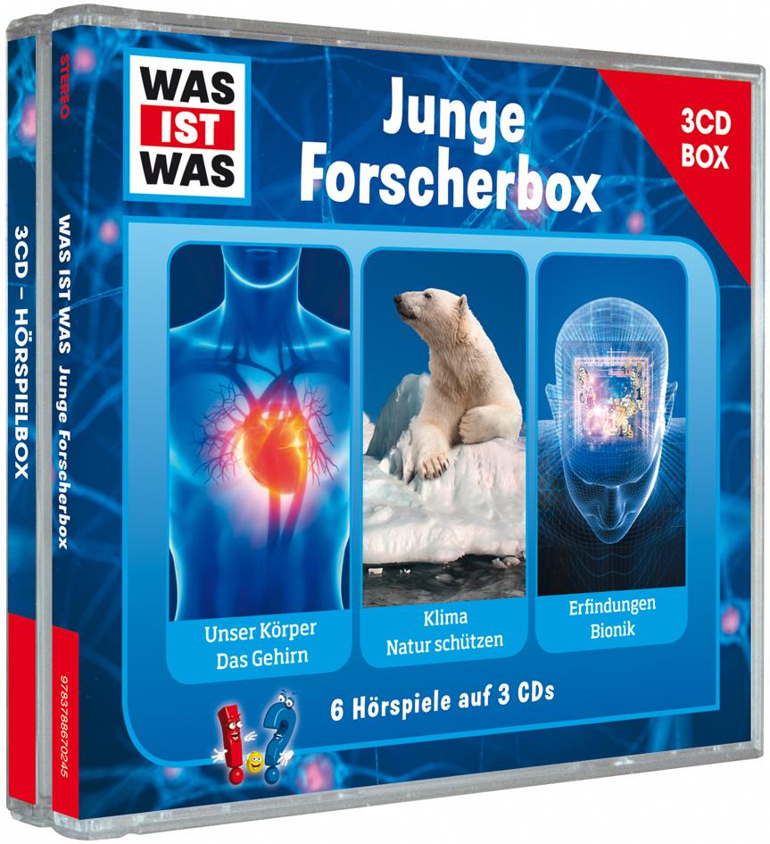 Vorderes Coverbild Was ist was Hörspielbox: Junge Forscher-Box