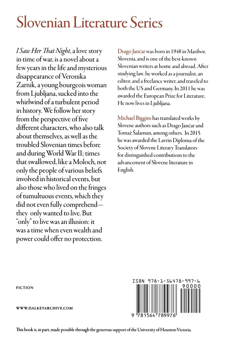 Rückseitencover I Saw Her That Night