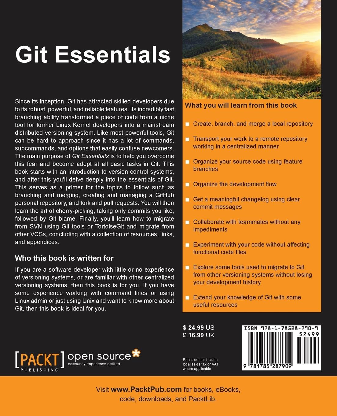 Rückseitencover Git Essentials