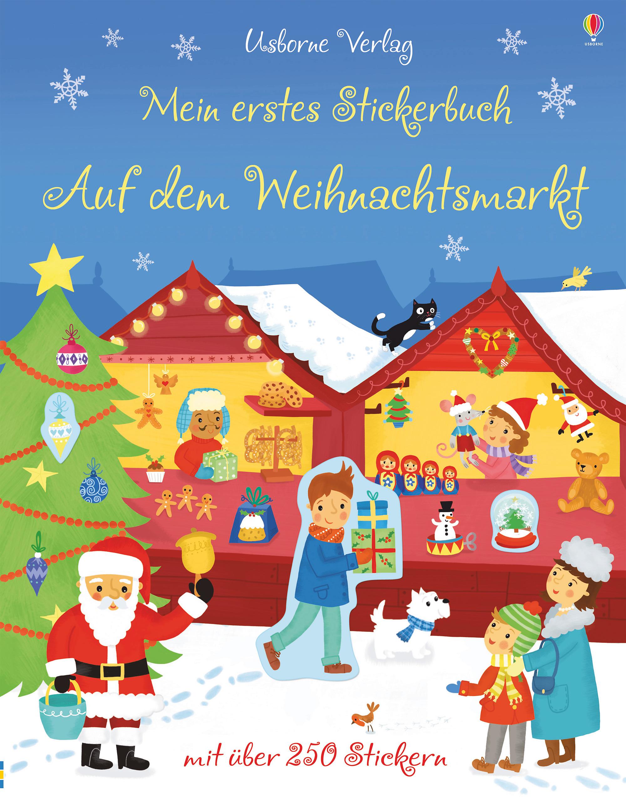 Vorderes Coverbild Mein erstes Stickerbuch: Auf dem Weihnachtsmarkt