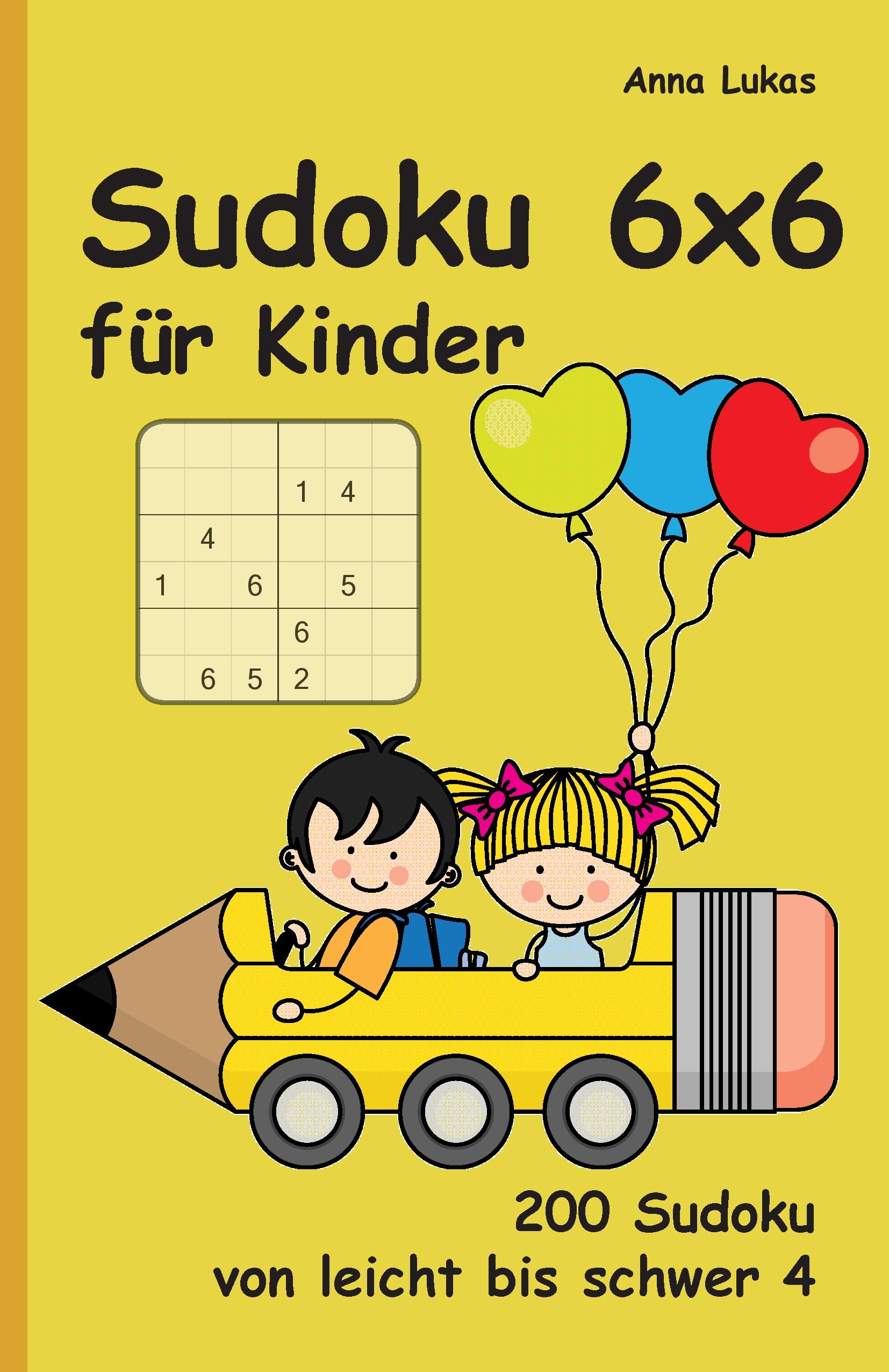 Vorderes Coverbild Sudoku 6x6 für Kinder