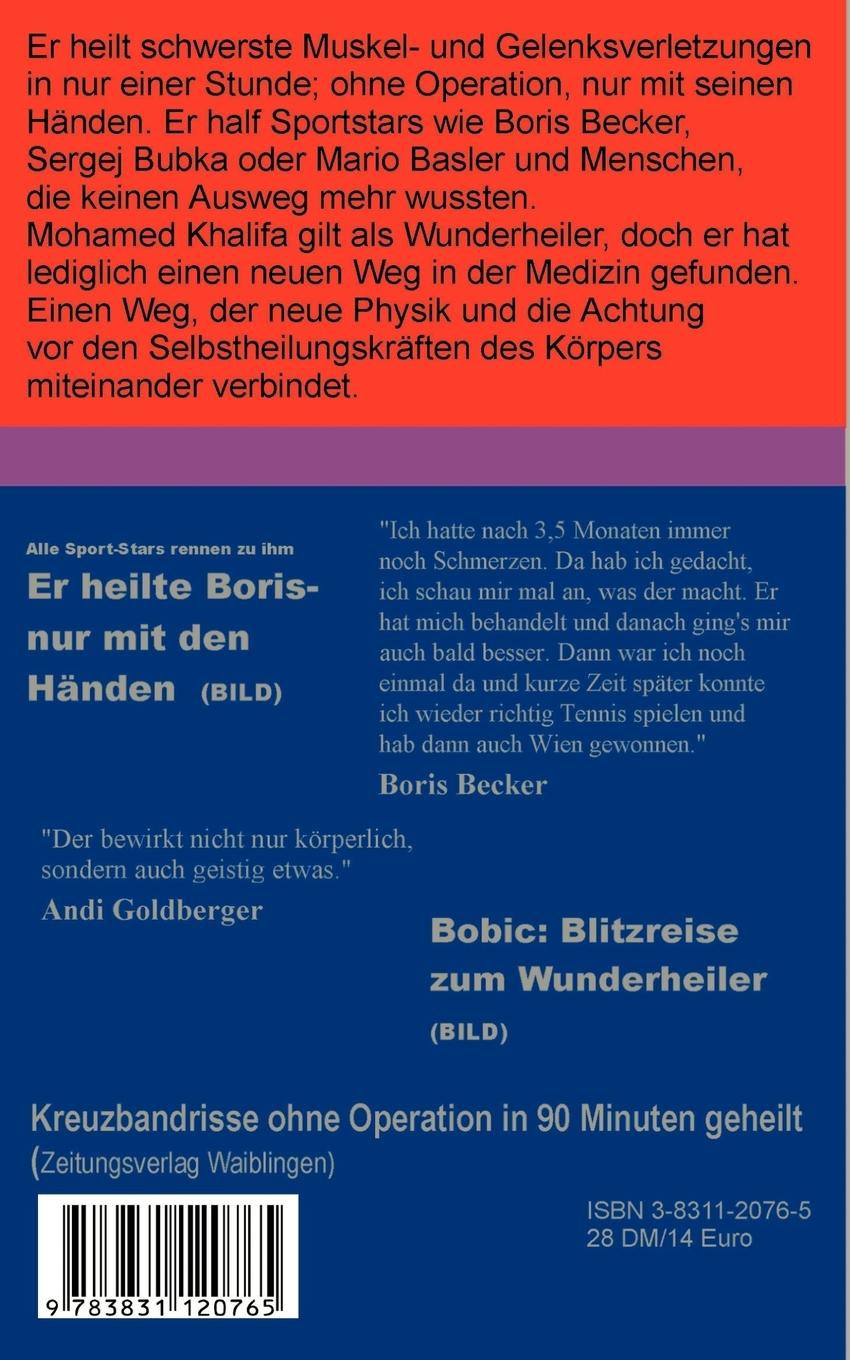 Rückseitencover Mohamed Khalifa - Heilen nur mit den Händen