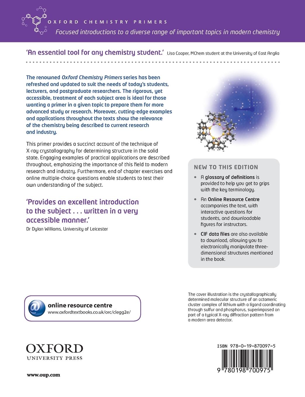 Rückseitencover X-Ray Crystallography