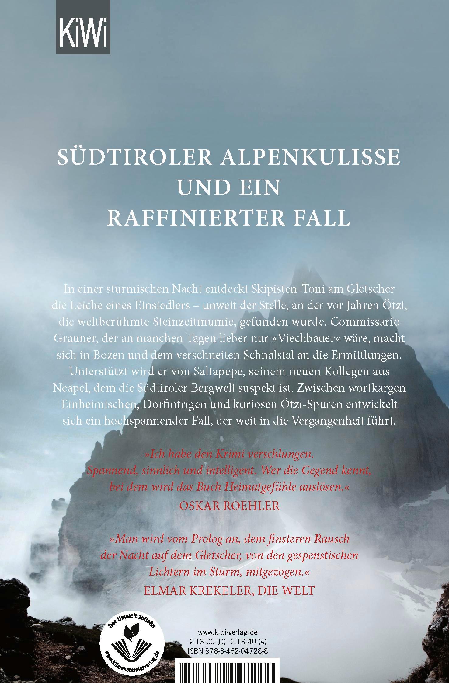 Rückseitencover Der Tote am Gletscher