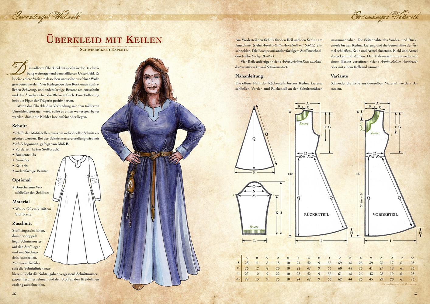 Beispielinhalt (Bild) Kleidung des Mittelalters selbst anfertigen - Gewandungen der Wikinger