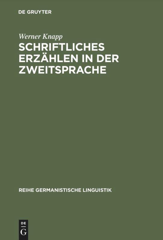 Vorderes Coverbild Schriftliches Erzählen in der Zweitsprache