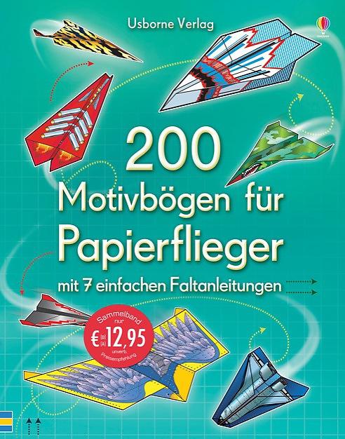 Vorderes Coverbild 200 Motivbögen für Papierflieger