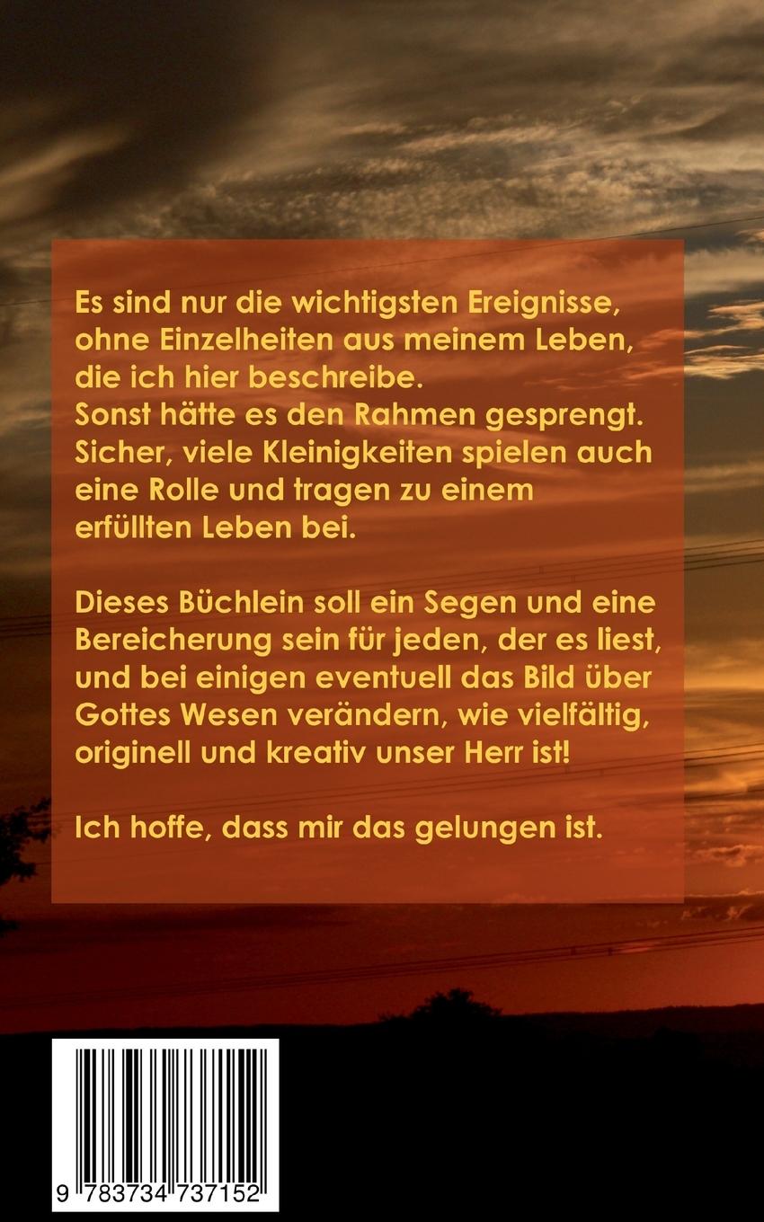 Rückseitencover Mein Leben ohne und mit Jesus