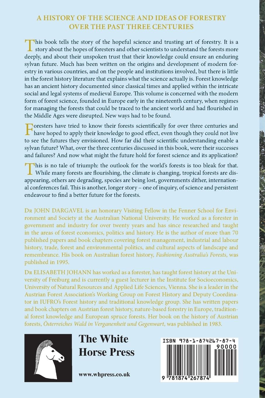 Rückseitencover Science and Hope. A Forest History