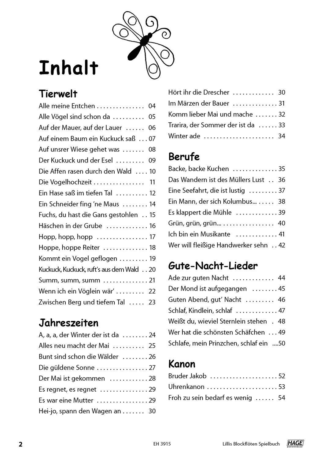 Beispielinhalt (Bild) Lillis Blockflöten Spielbuch mit QR-Code zum Download