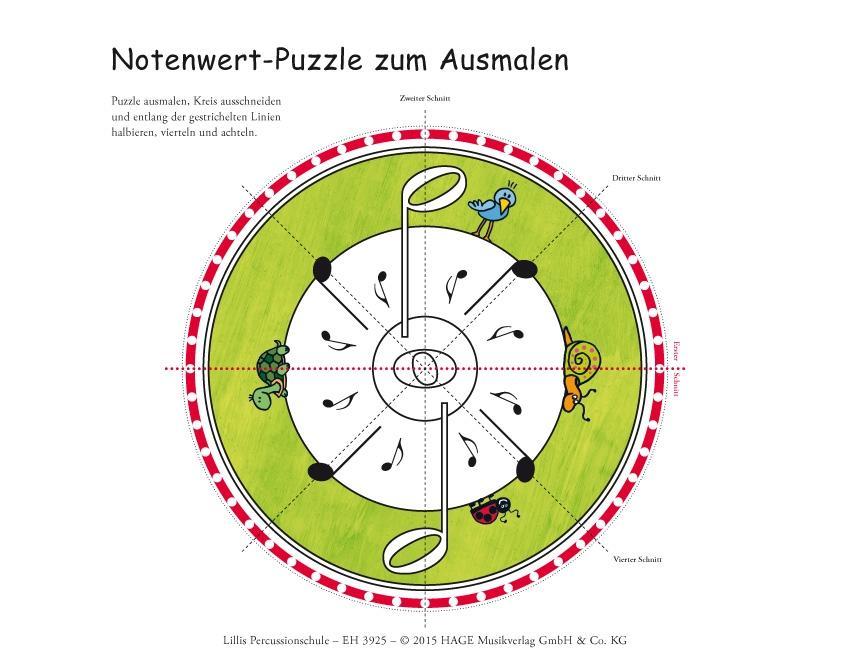 Beispielinhalt (Bild) Lillis Percussionschule mit CD