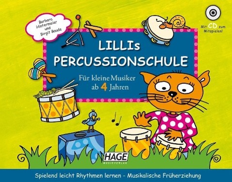 Vorderes Coverbild Lillis Percussionschule mit CD