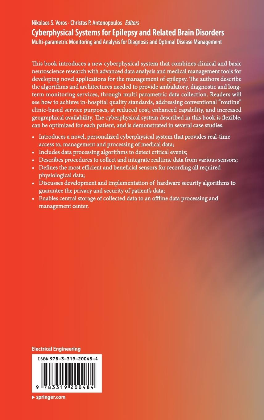 Rückseitencover Cyberphysical Systems for Epilepsy and Related Brain Disorders