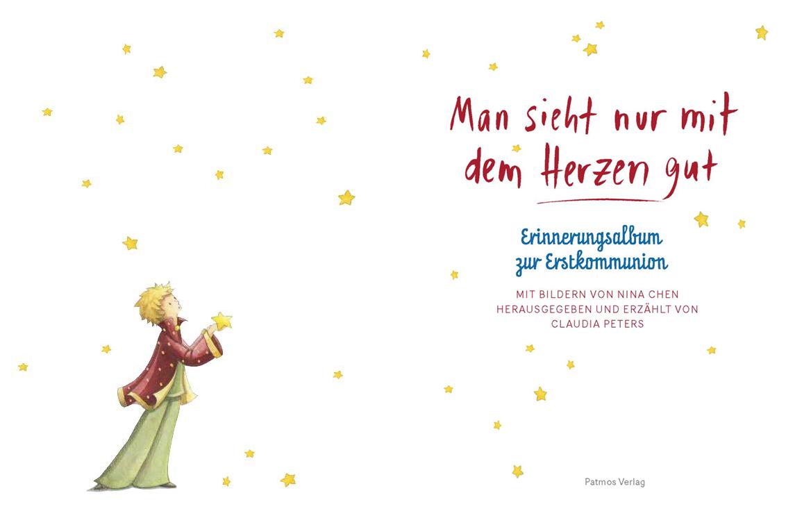 Beispielinhalt (Bild) Man sieht nur mit dem Herzen gut - Mein Erstkommunionalbum