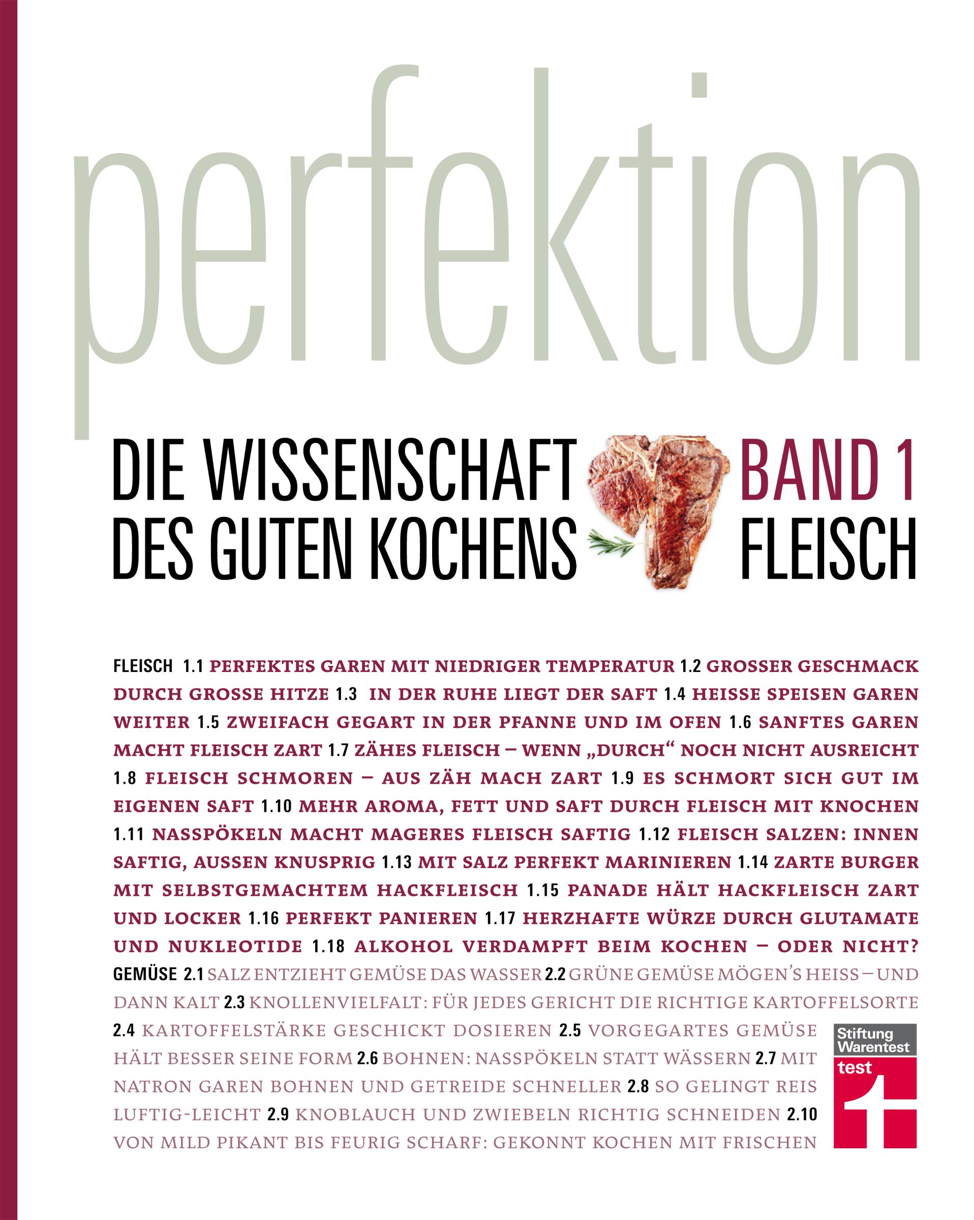 Vorderes Coverbild Perfektion. Die Wissenschaft des guten Kochens 01 Fleisch