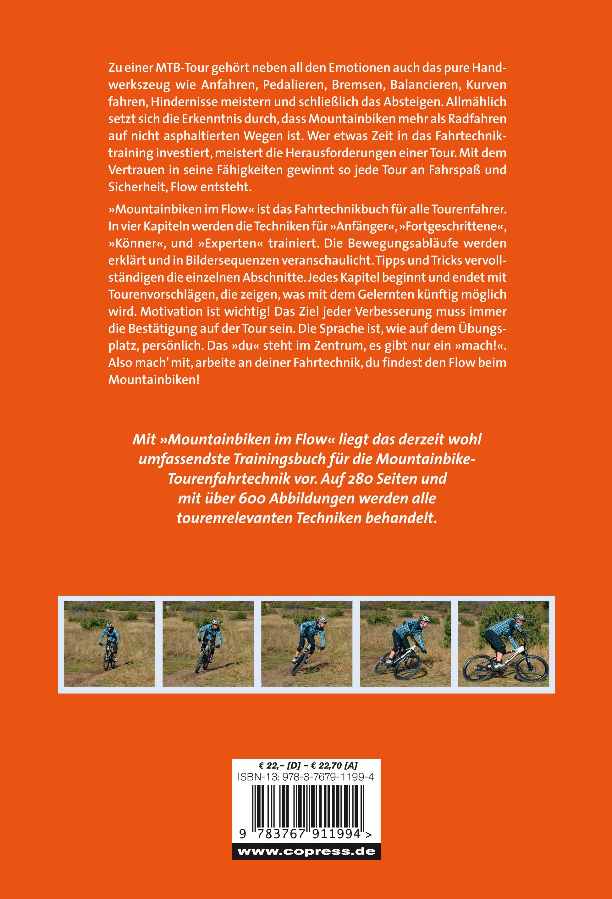 Rückseitencover Mountainbiken im Flow -  Fahrtechnik-Training für Tourenfahrer