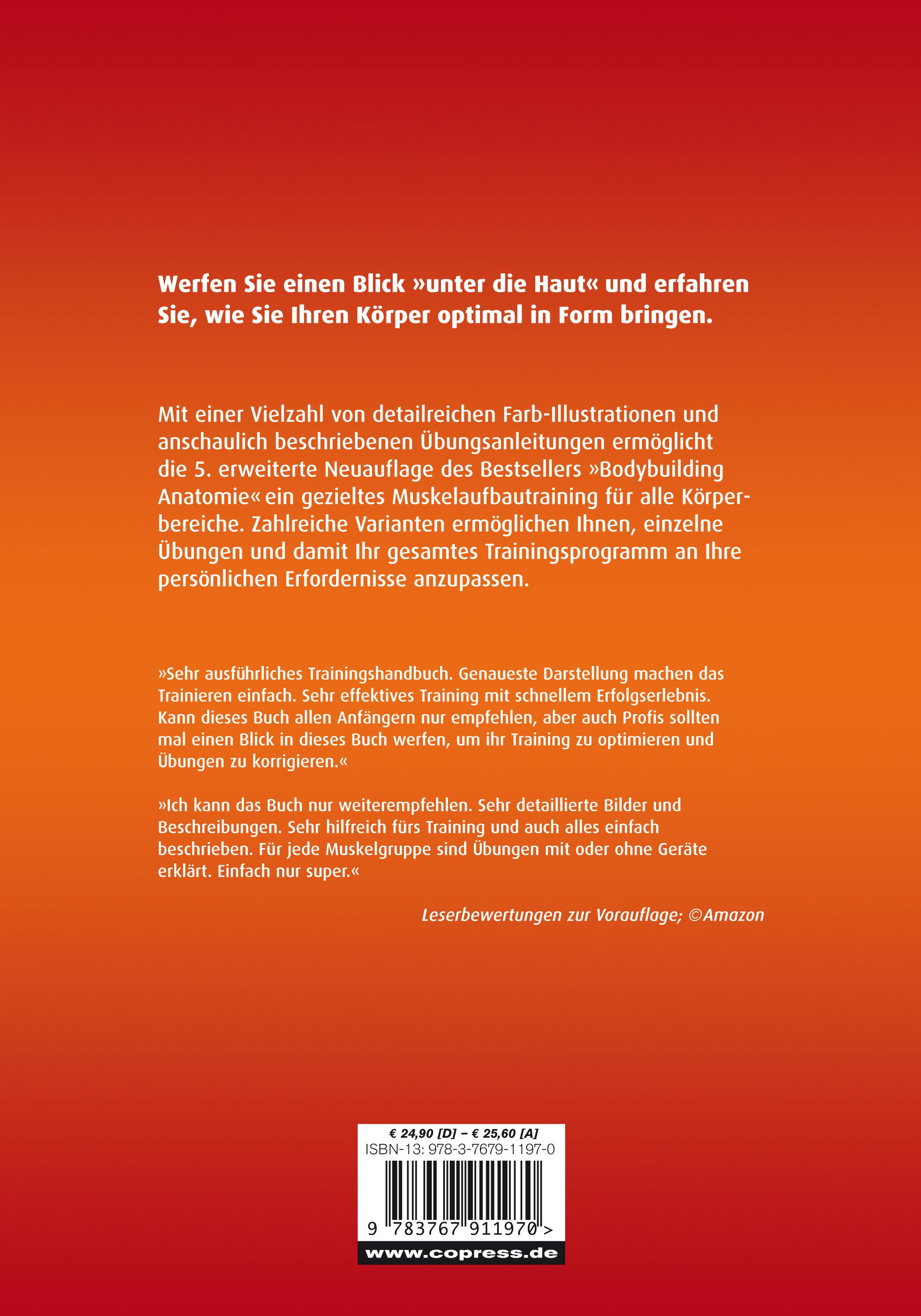 Rückseitencover Bodybuilding Anatomie