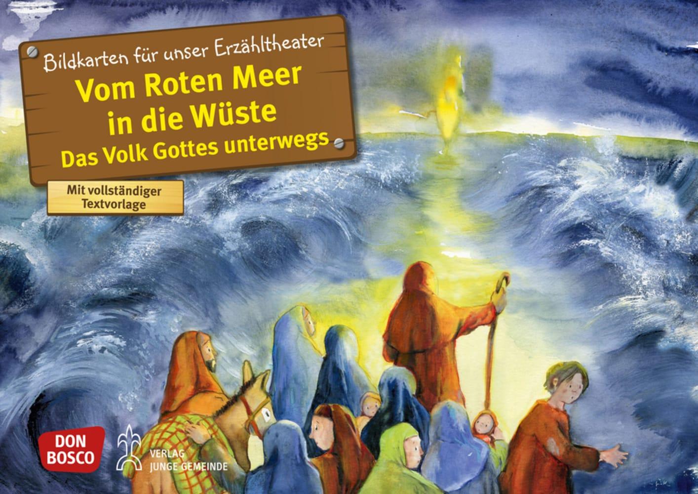 Vorderes Coverbild Vom Roten Meer in die Wüste. Exodus Teil 2. Kamishibai Bildkartenset.