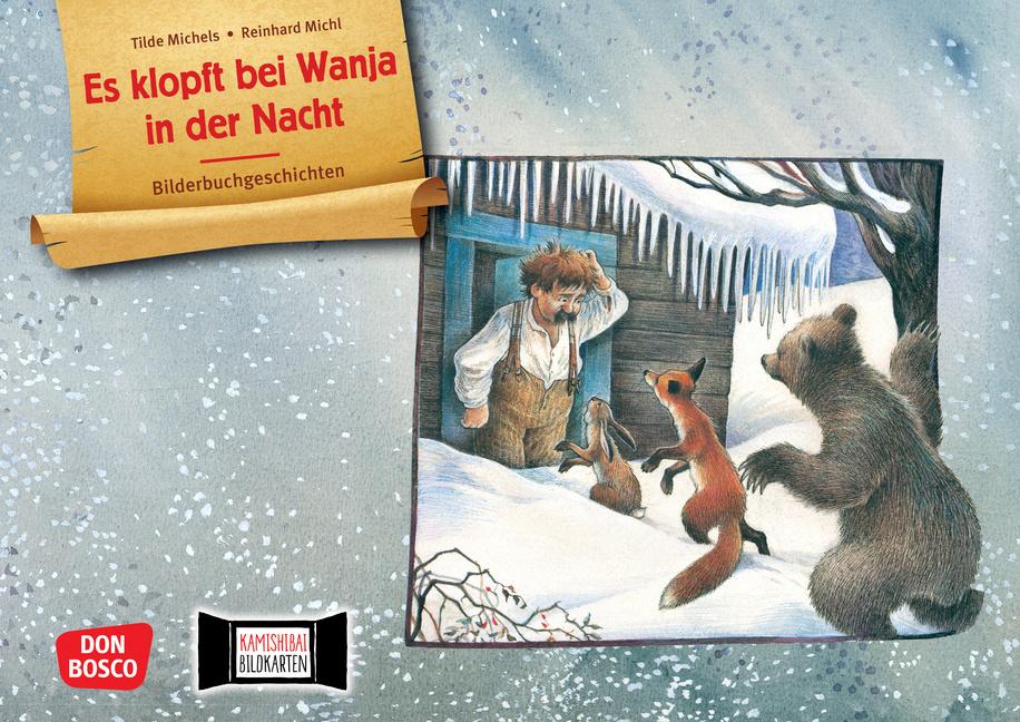 Vorderes Coverbild Es klopft bei Wanja in der Nacht. Kamishibai Bildkartenset.