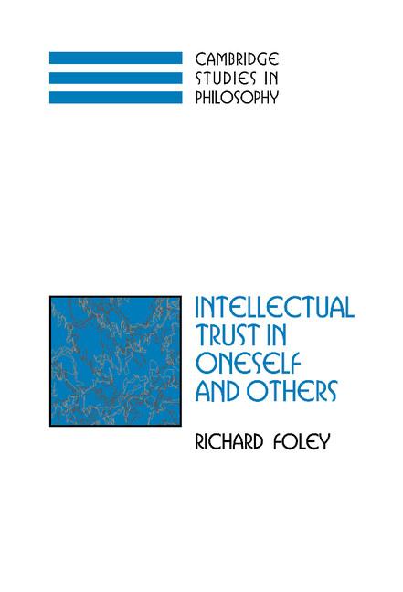 Vorderes Coverbild Intellectual Trust in Oneself and Others