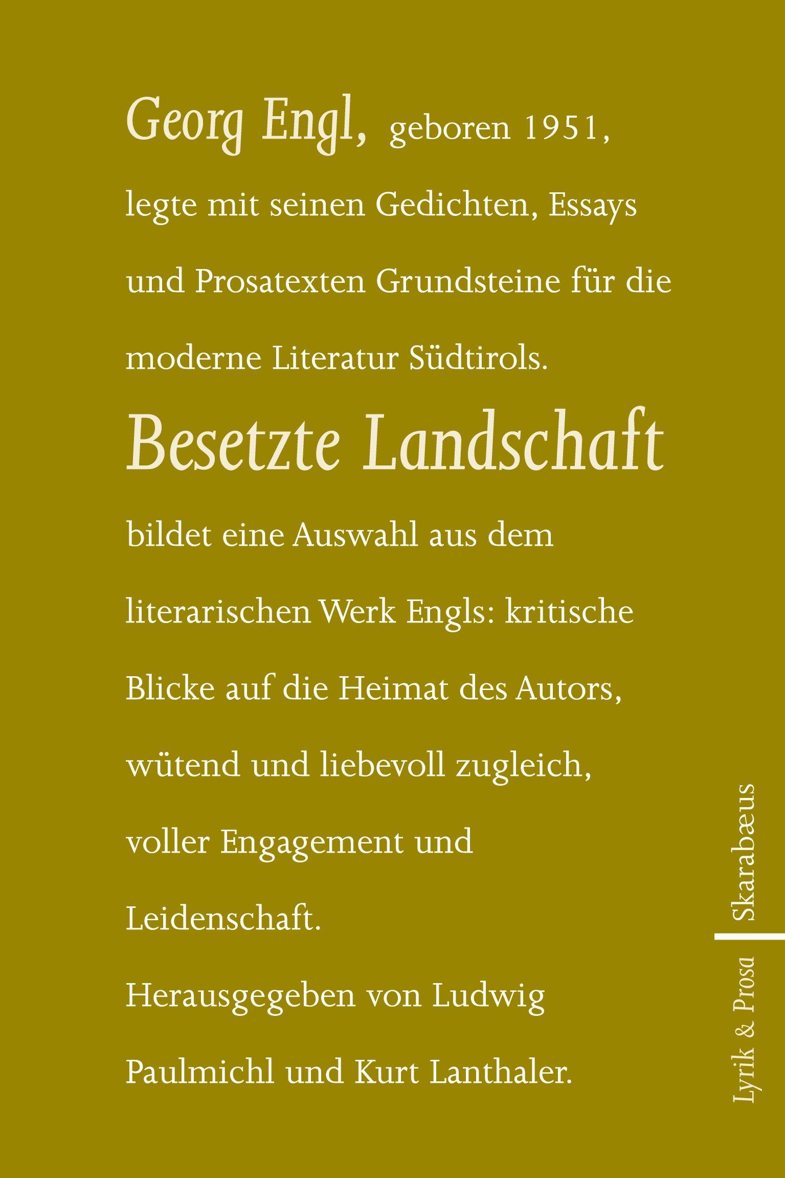 Vorderes Coverbild Besetzte Landschaft