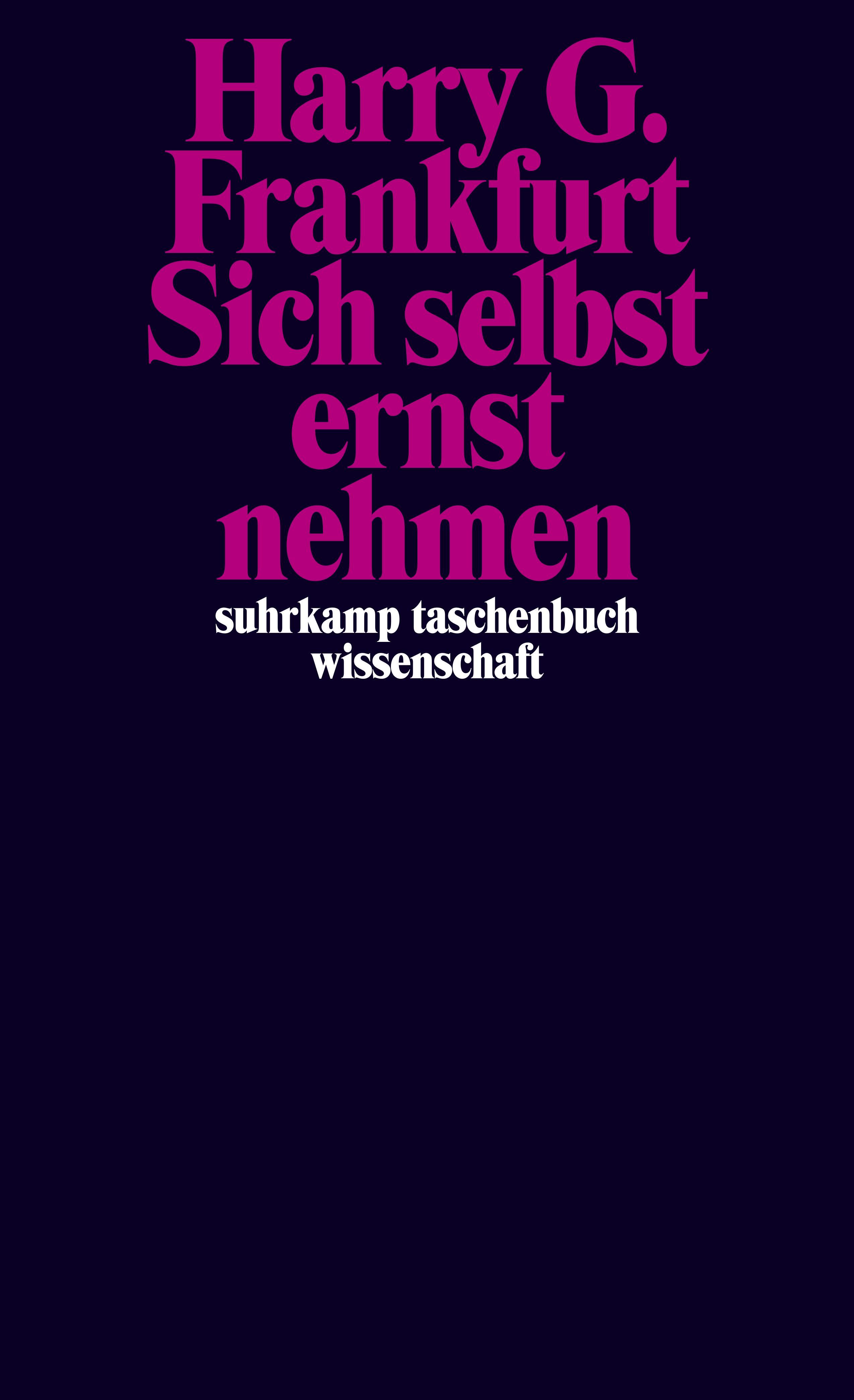 Vorderes Coverbild Sich selbst ernst nehmen
