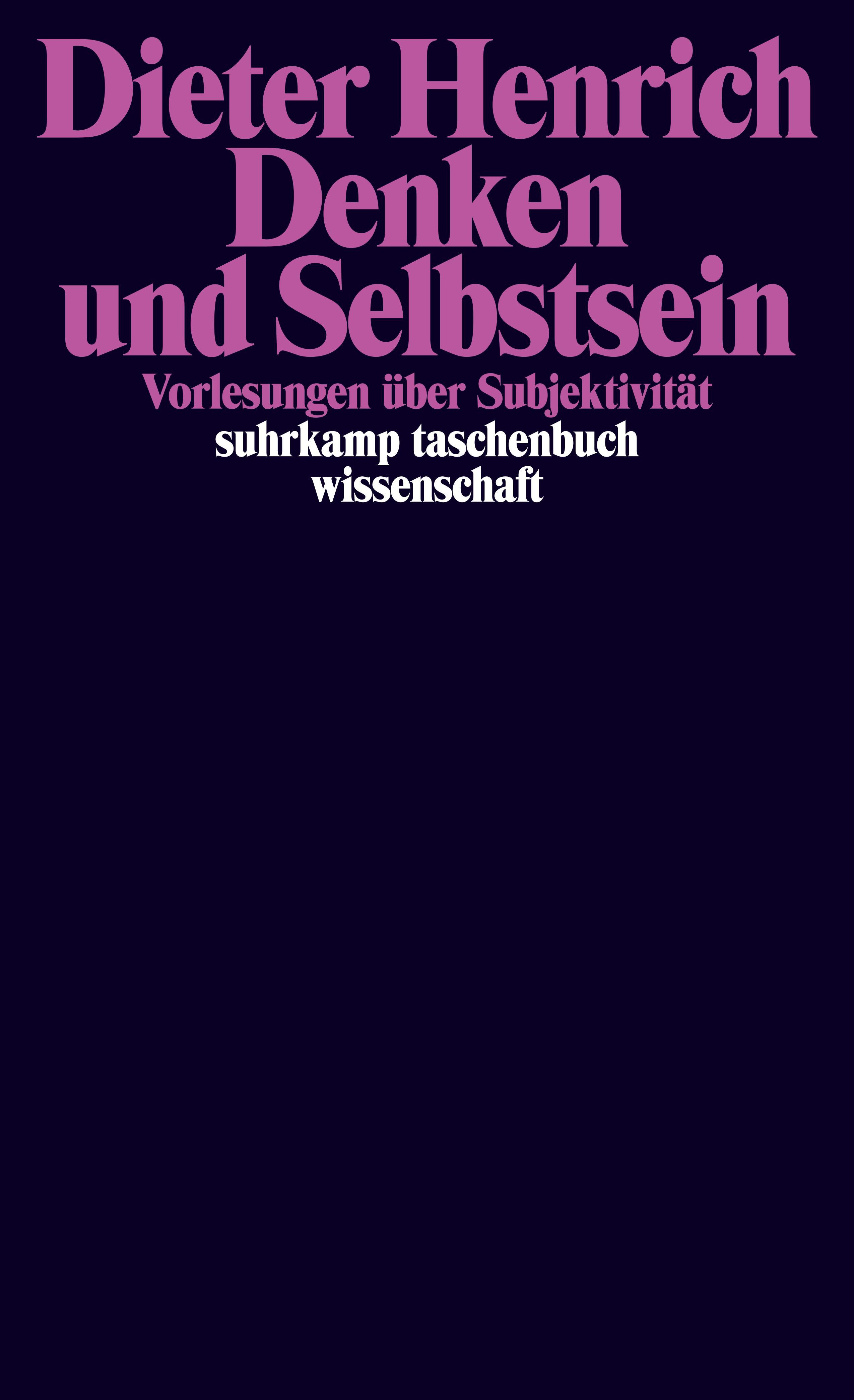 Vorderes Coverbild Denken und Selbstsein