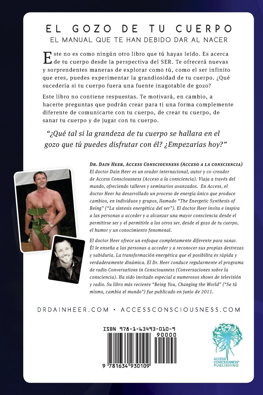 Rückseitencover El gozo de tu cuerpo - Embodiment Spanish