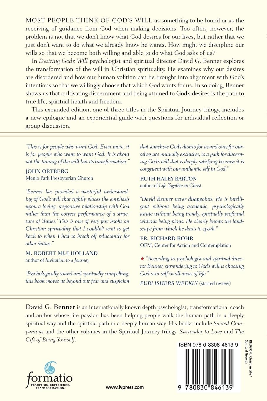 Rückseitencover Desiring God's Will