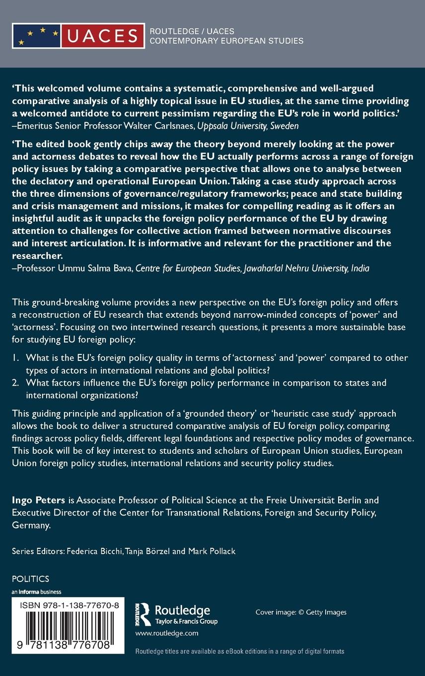 Rückseitencover The European Union's Foreign Policy in Comparative Perspective