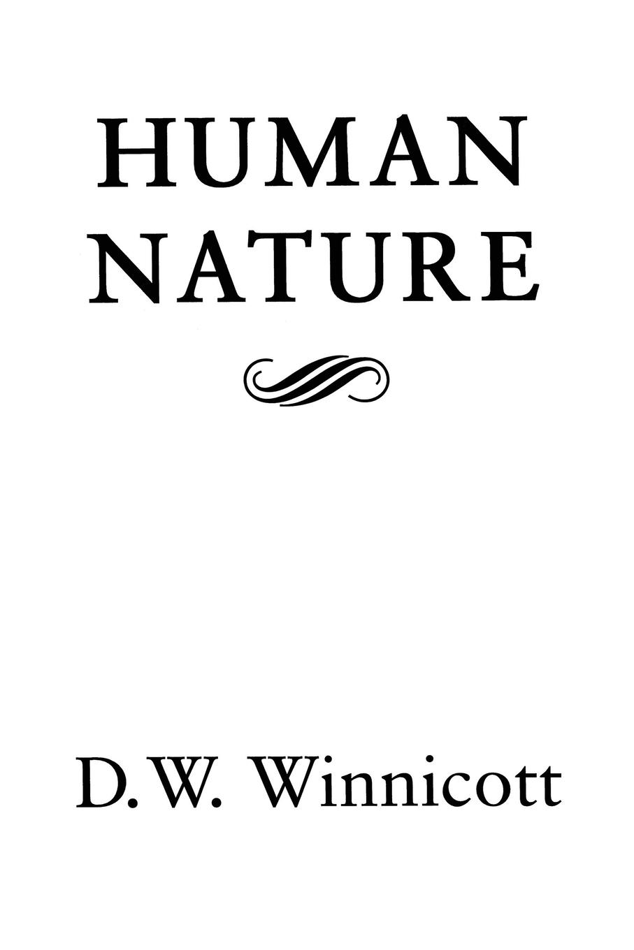 Vorderes Coverbild Human Nature