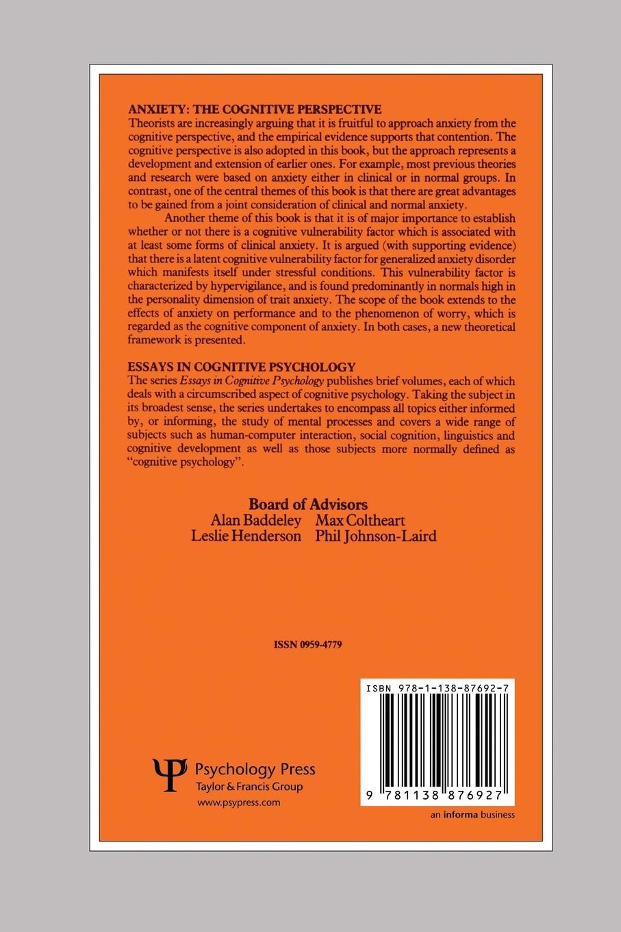 Rückseitencover Anxiety