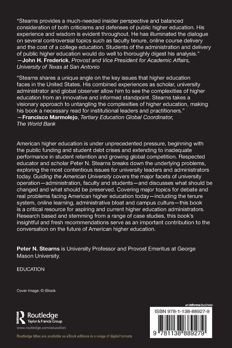 Rückseitencover Guiding the American University