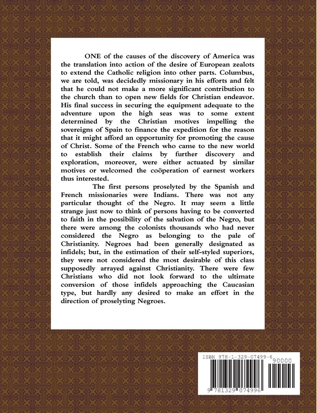 Rückseitencover The History of the Negro Church