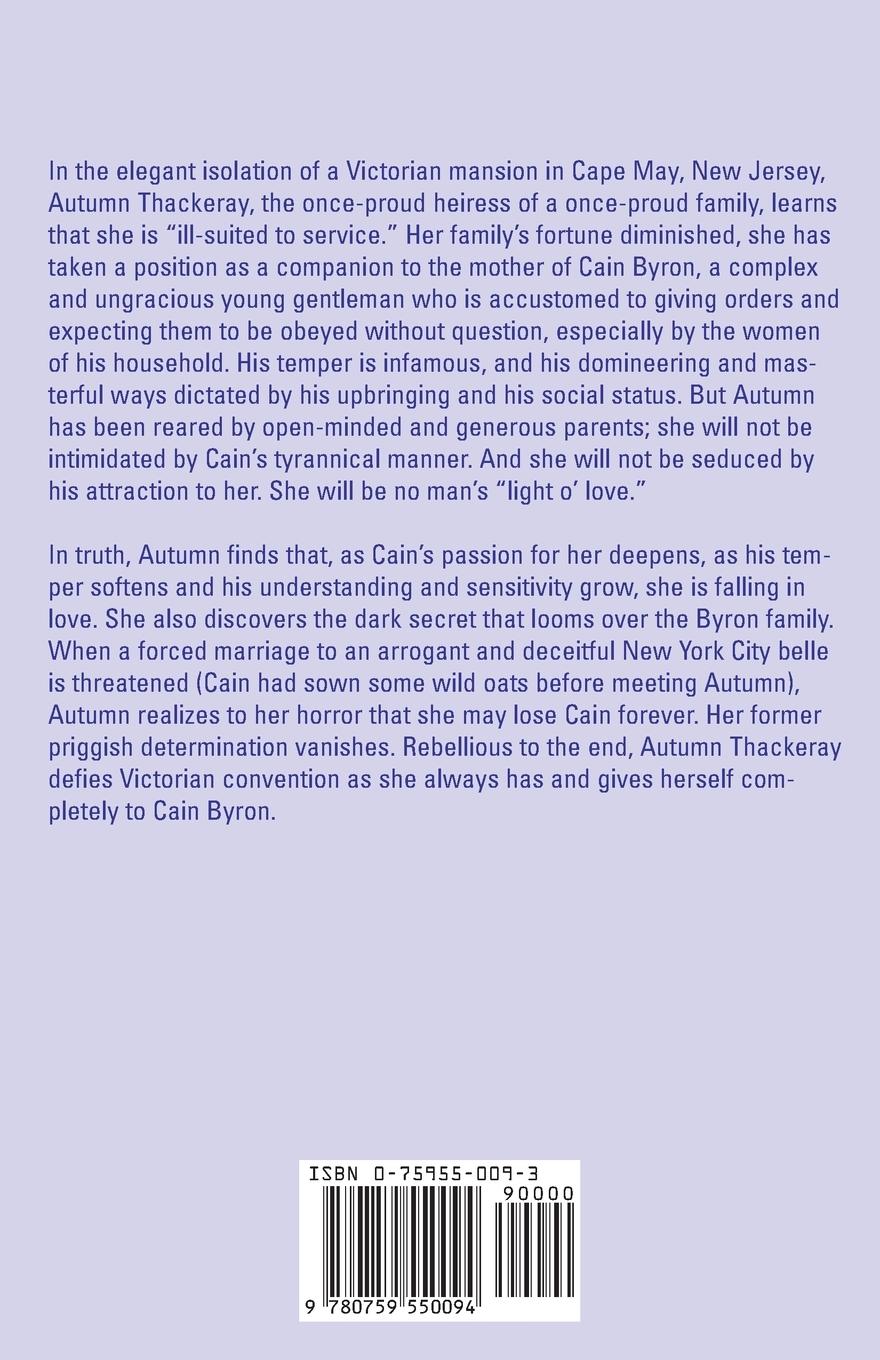 Rückseitencover A Tender Tomorrow