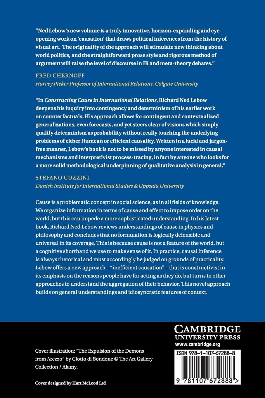 Rückseitencover Constructing Cause in International Relations