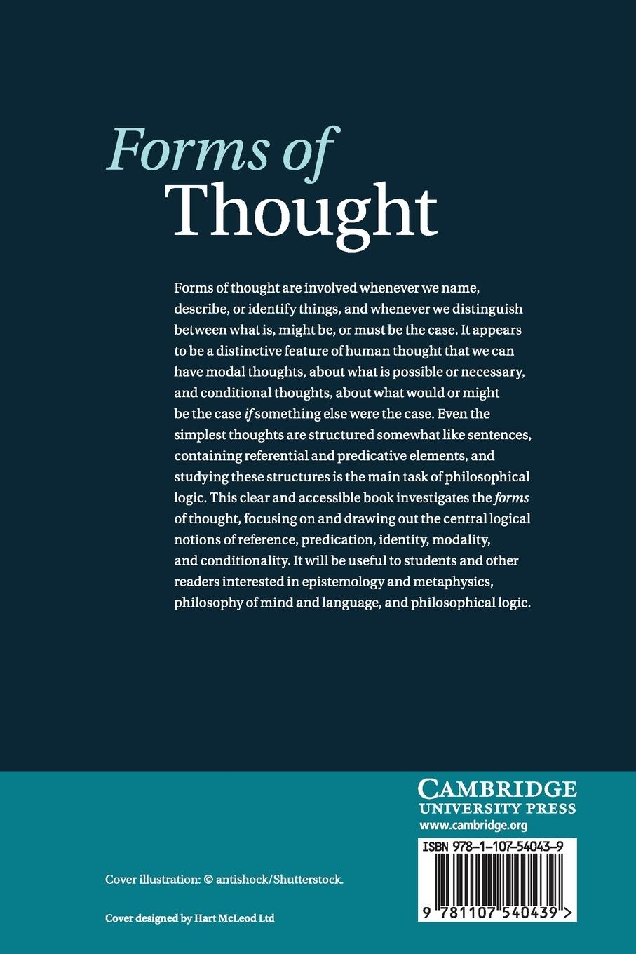 Rückseitencover Forms of Thought