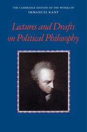 Vorderes Coverbild Kant: Lectures and Drafts on Political Philosophy