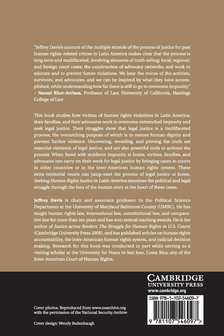 Rückseitencover Seeking Human Rights Justice in Latin America