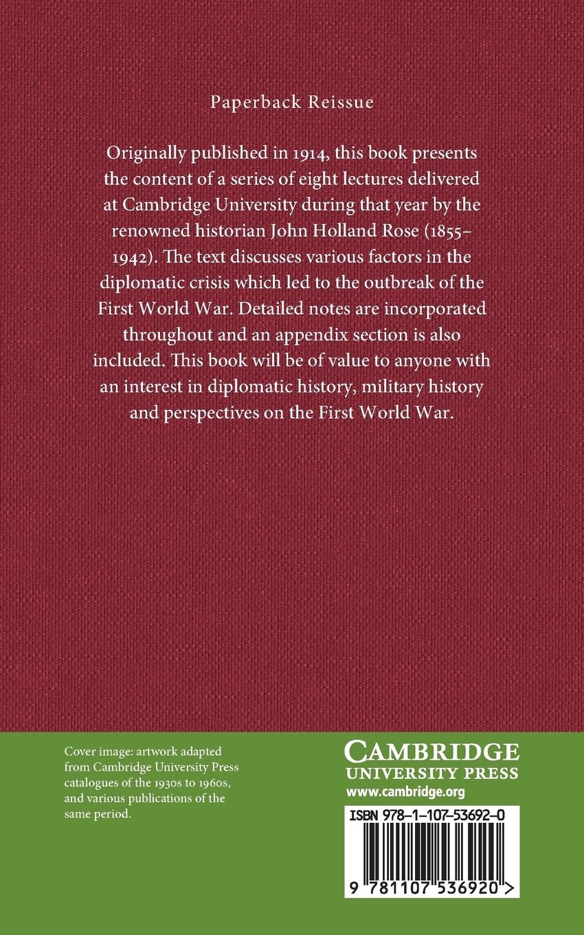 Rückseitencover The Origins of the War