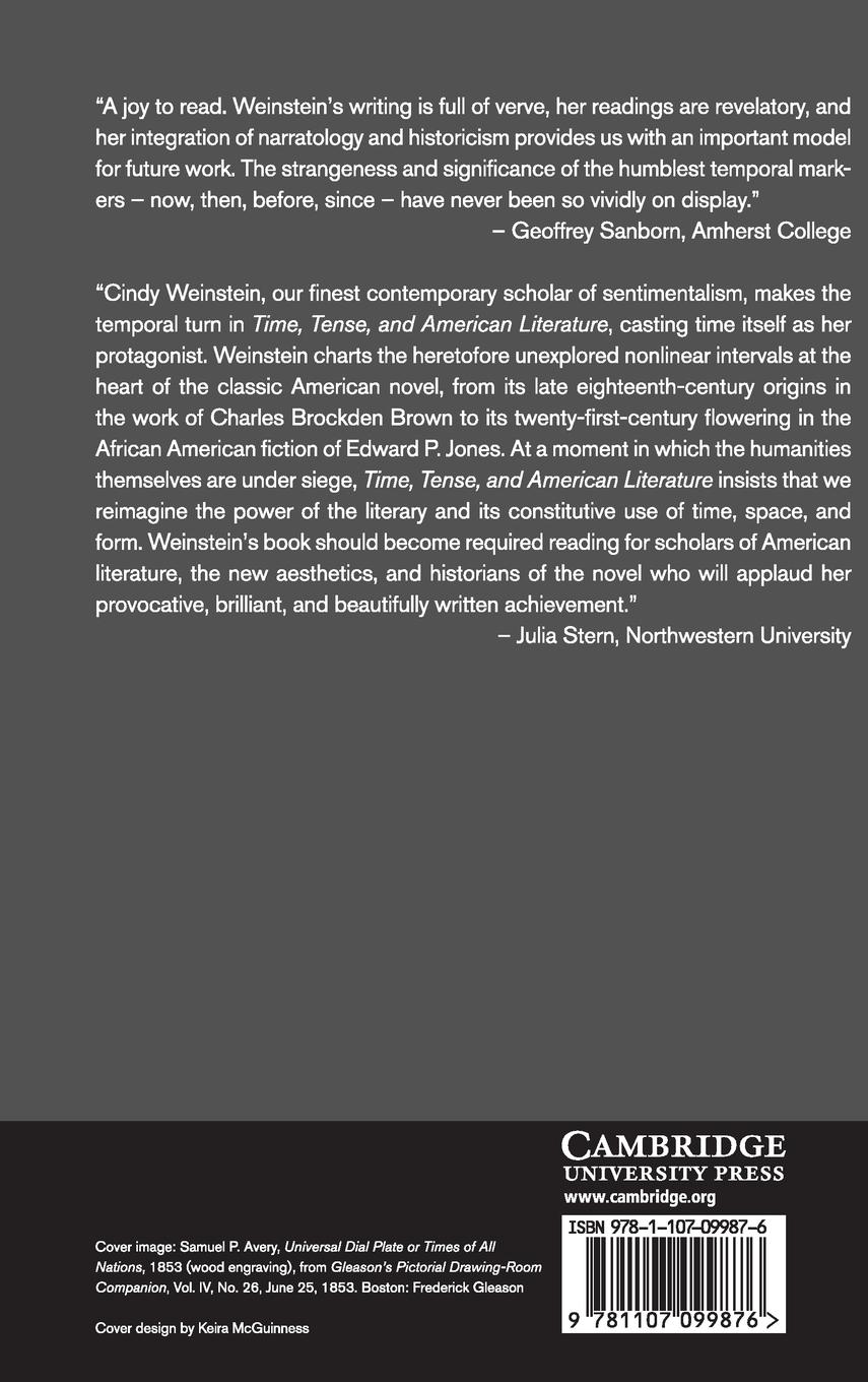 Rückseitencover Time, Tense, and American Literature