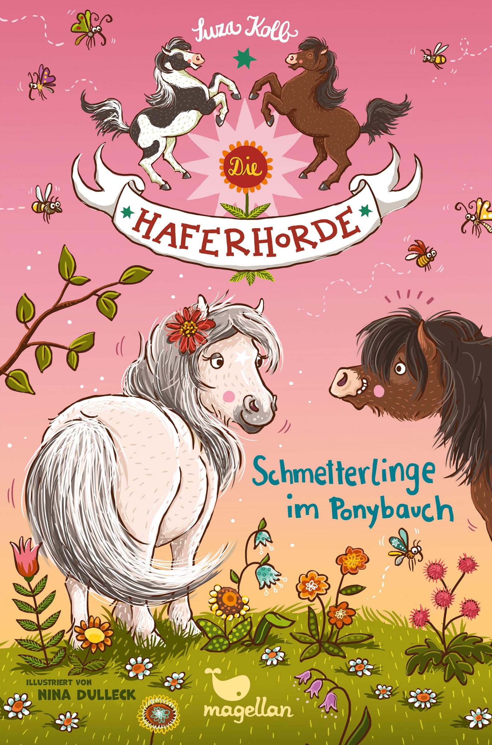 Vorderes Coverbild Die Haferhorde 04 - Schmetterlinge im Ponybauch