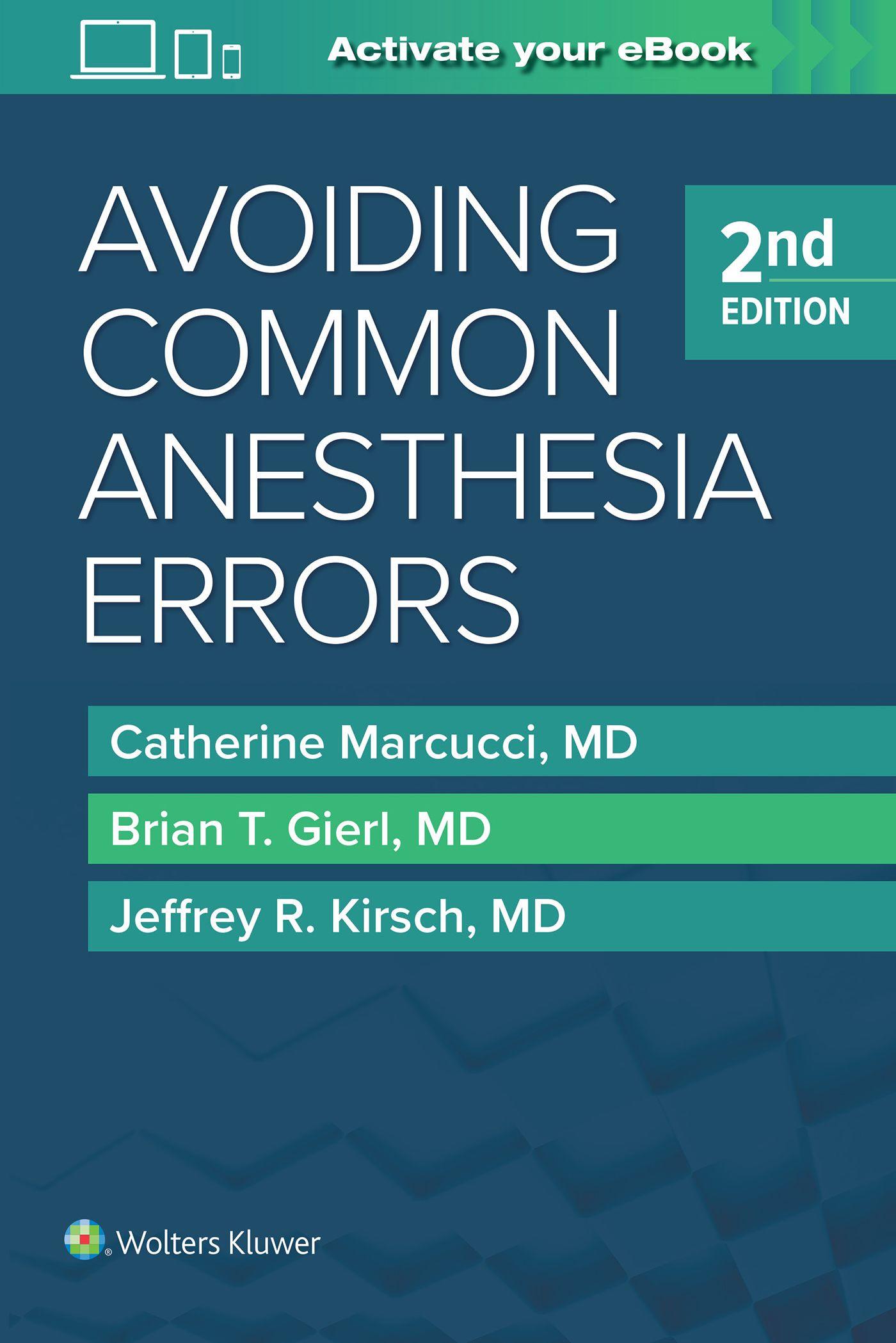 Vorderes Coverbild Avoiding Common Anesthesia Errors