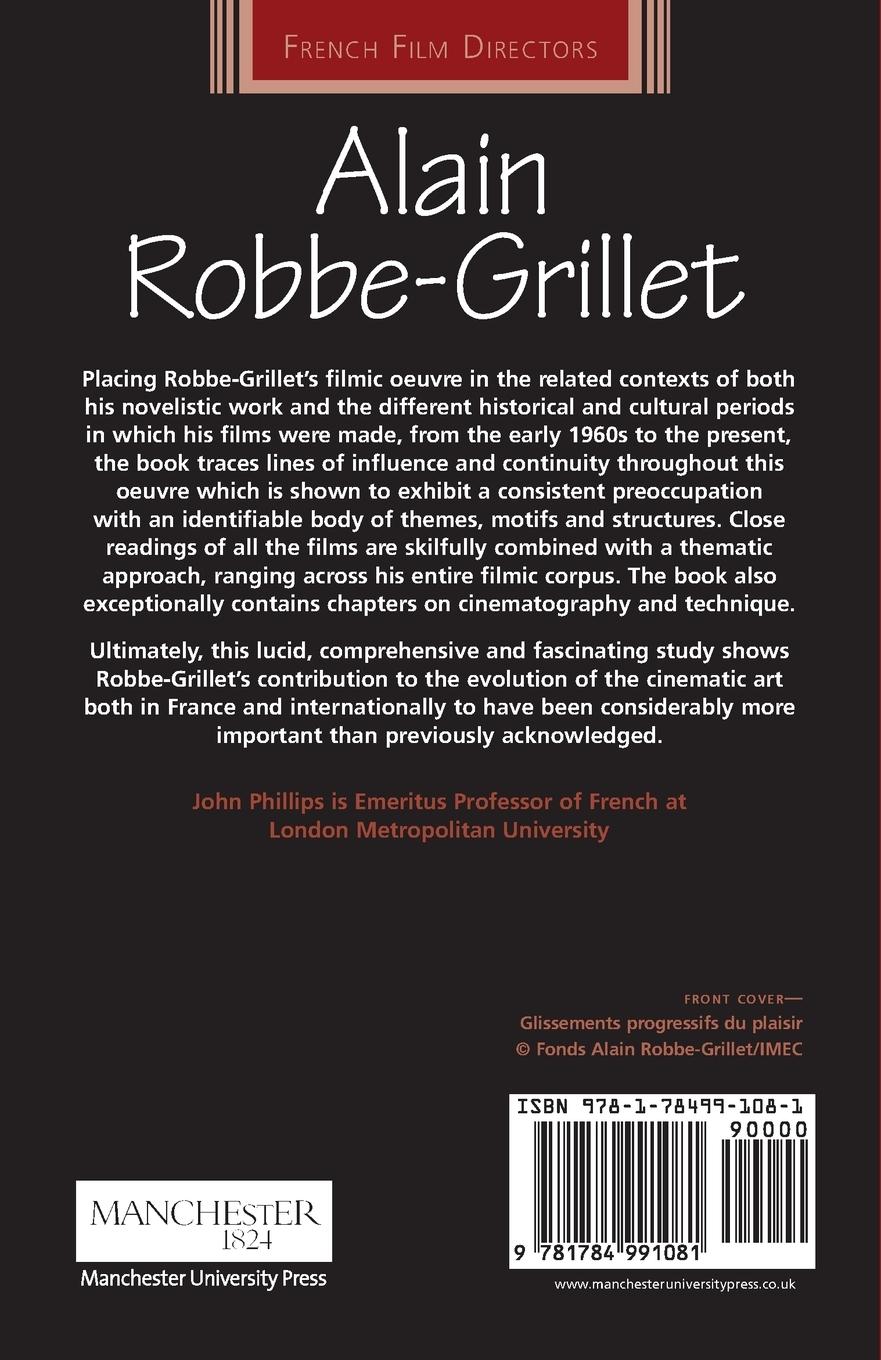 Rückseitencover Alain Robbe-Grillet