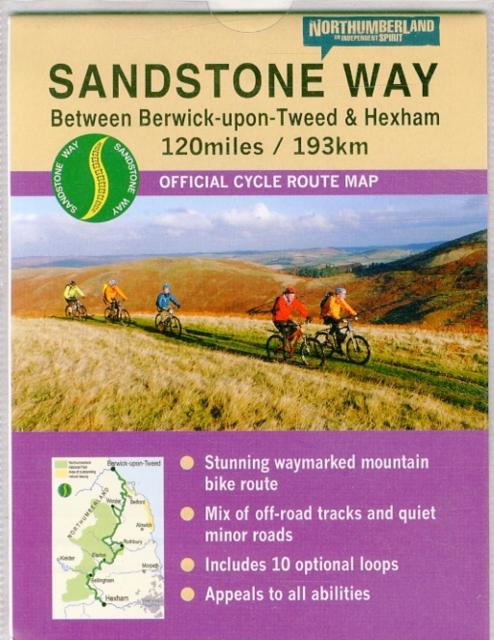 Vorderes Coverbild Sandstone Way Cycle Route Map - Northumberland