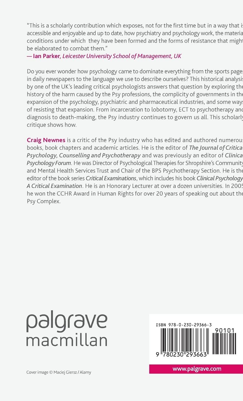 Rückseitencover Inscription, Diagnosis, Deception and the Mental Health Industry