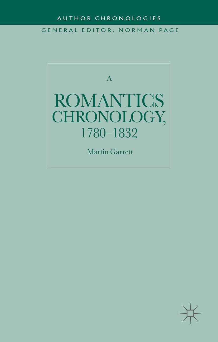Vorderes Coverbild A Romantics Chronology, 1780-1832